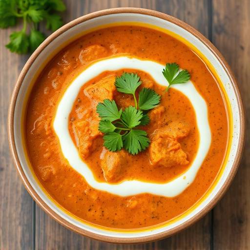A vibrant Cape Malay curry served in a bowl, garnished with fresh coriander and a dollop of yogurt, with the Instant Pot visible in the background.