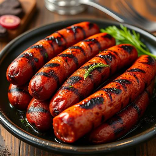 Boerewors: A traditional South African sausage, typically grilled over a braai.