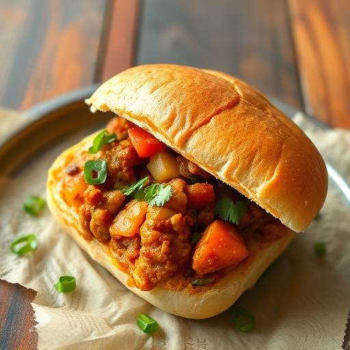 Bunny Chow: A Durban curry served in a hollowed-out loaf of bread.
